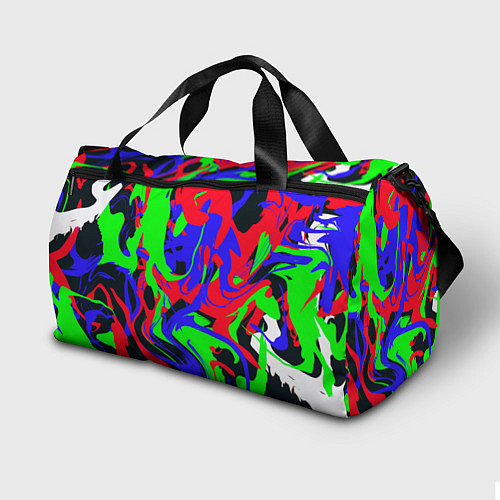 Спортивная сумка Абстрактные краски / 3D-принт – фото 2