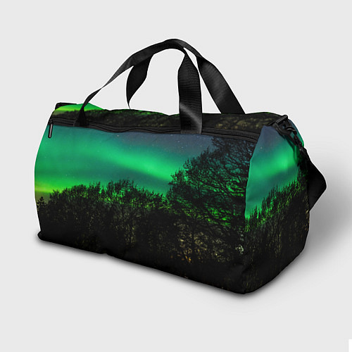 Спортивная сумка Северное сияние / 3D-принт – фото 2
