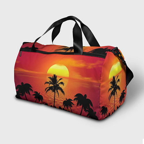 Спортивная сумка Пальмы на фоне моря / 3D-принт – фото 2