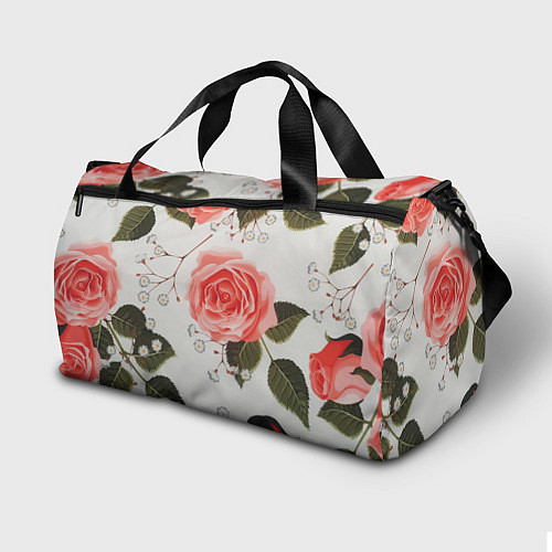 Спортивная сумка Нежные розы / 3D-принт – фото 2