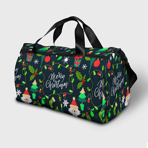 Спортивная сумка Merry Christmas / 3D-принт – фото 2