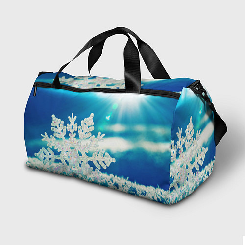 Спортивная сумка Снег / 3D-принт – фото 2