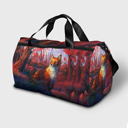 Спортивная сумка Рыжая лиса / 3D-принт – фото 2