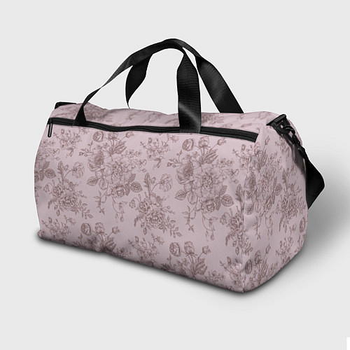 Спортивная сумка Розы с пионами / 3D-принт – фото 2