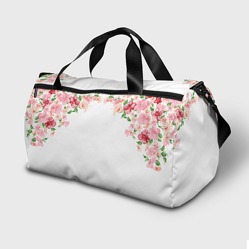 Спортивная сумка Цветы / 3D-принт – фото 2