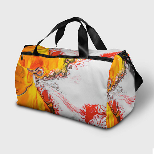 Спортивная сумка Рисунок желтой краской / 3D-принт – фото 2