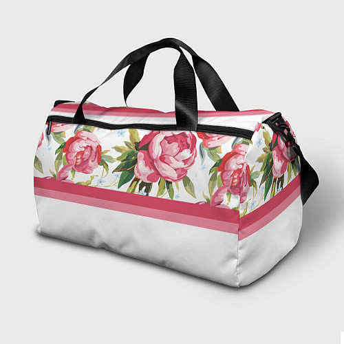 Спортивная сумка Нежные Розы / 3D-принт – фото 2