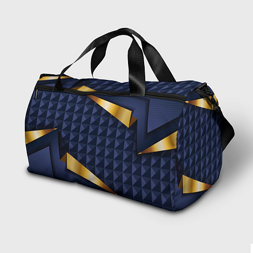 Спортивная сумка 3D плитки с золотыми вставками / 3D-принт – фото 2