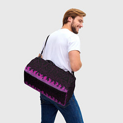 Сумки спортивные РОЗОВОЕ ПЛАМЯ PINK FLAME, цвет: 3D-принт — фото 2