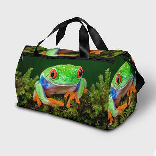 Спортивная сумка Тропическая лягушка / 3D-принт – фото 2
