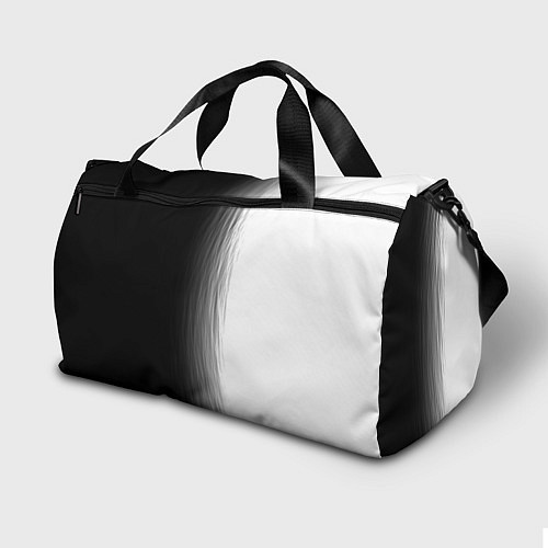 Спортивная сумка Black and White BMW / 3D-принт – фото 2