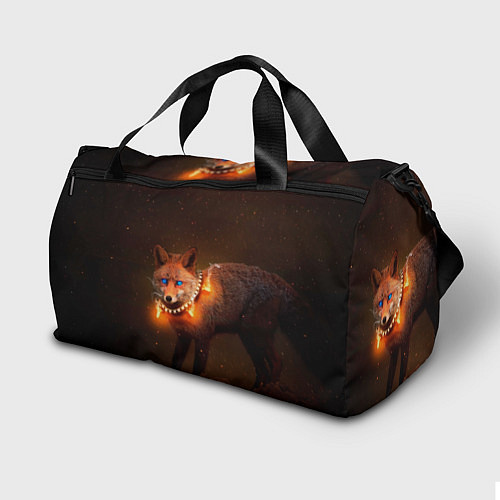 Спортивная сумка Лисица с гирляндой / 3D-принт – фото 2