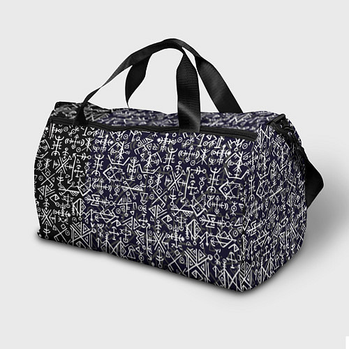 Спортивная сумка Руны / 3D-принт – фото 2