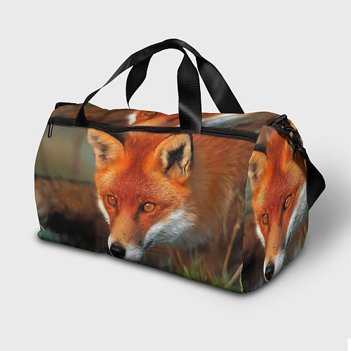 Спортивная сумка Лисица охотница / 3D-принт – фото 2