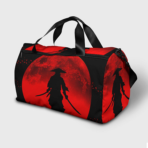 Спортивная сумка САМУРАЙ кровавой луны / 3D-принт – фото 2
