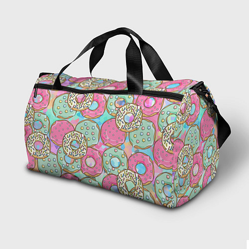 Спортивная сумка РазНоцветные Пончики / 3D-принт – фото 2