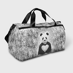 Спортивная сумка Панда Любовь Сердце Меланж