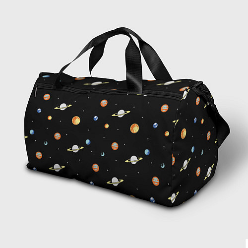 Спортивная сумка Планеты в космосе / 3D-принт – фото 2