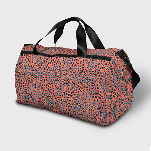 Спортивная сумка Леопардовый принт на розовом / 3D-принт – фото 2