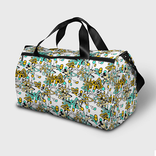 Спортивная сумка Абстрактный современный узор в стиле граффити / 3D-принт – фото 2
