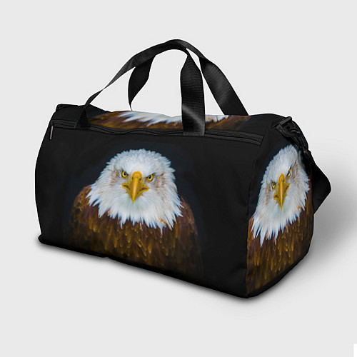 Спортивная сумка Белоголовый орлан / 3D-принт – фото 2