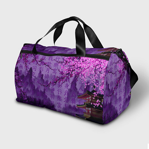 Спортивная сумка Фиолетовый китай / 3D-принт – фото 2