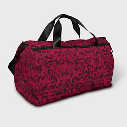 Спортивная сумка Красно-черный абстрактный узор