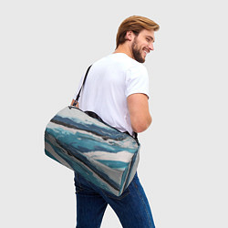 Сумки спортивные Волны океана, цвет: 3D-принт — фото 2