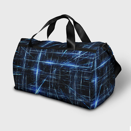 Спортивная сумка Линии неона / 3D-принт – фото 2