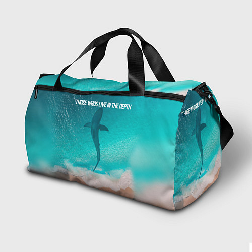 Спортивная сумка Shark in sea / 3D-принт – фото 2