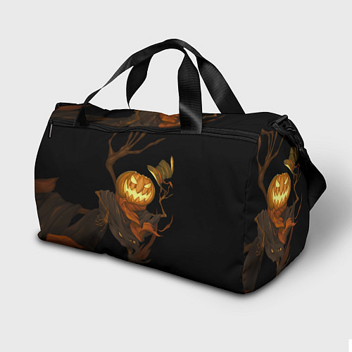 Спортивная сумка Приветливая тыква на Хэллоуин / 3D-принт – фото 2