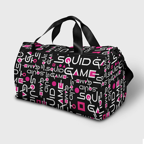 Спортивная сумка SQUID GAME ЛОГО PINK / 3D-принт – фото 2