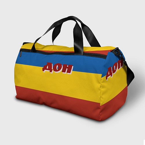 Спортивная сумка Донской Казак на фоне Флага / 3D-принт – фото 2