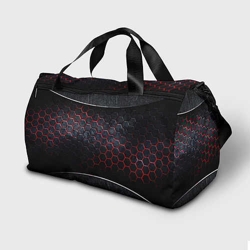 Спортивная сумка Игра в кальмара 3D Black Red / 3D-принт – фото 2