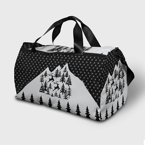 Спортивная сумка Северные Олени в Горах / 3D-принт – фото 2