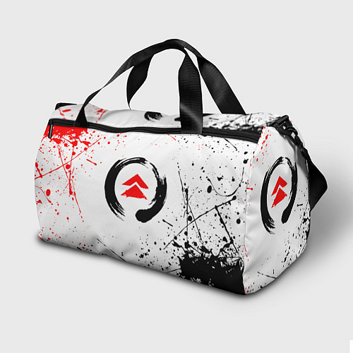 Спортивная сумка GHOST OF TSUSHIMA ПРИЗРАК ЦУСИМЫ КРАСНОЕ СОЛНЦЕ / 3D-принт – фото 2
