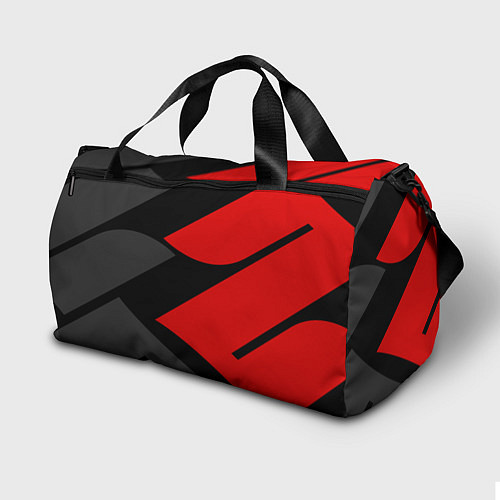 Спортивная сумка SUZUKI СУЗУКИ RED LOGO / 3D-принт – фото 2