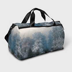 Спортивная сумка Зимний пейзаж картина маслом
