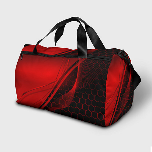 Спортивная сумка LEXUS RED GEOMETRY ЛЕКСУС / 3D-принт – фото 2