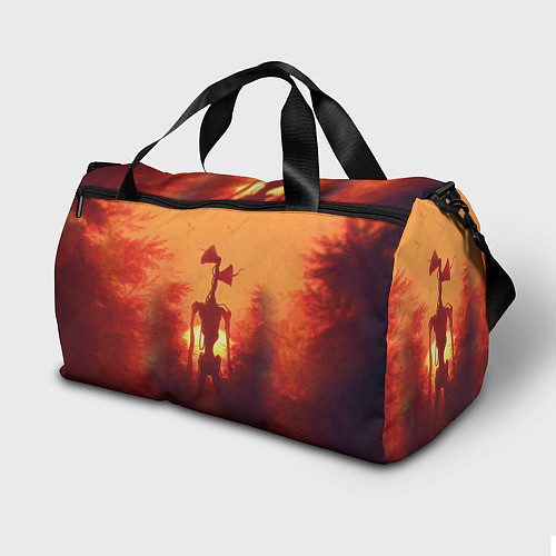 Спортивная сумка СИРЕНОГОЛОВЫЙ НА ЗАКАТЕ / 3D-принт – фото 2