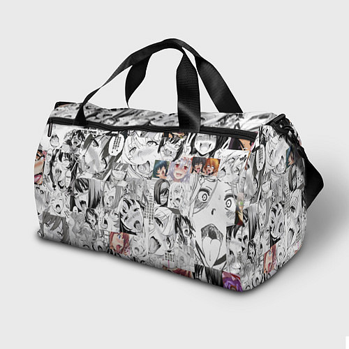 Спортивная сумка AHEGAO фон из девочек / 3D-принт – фото 2