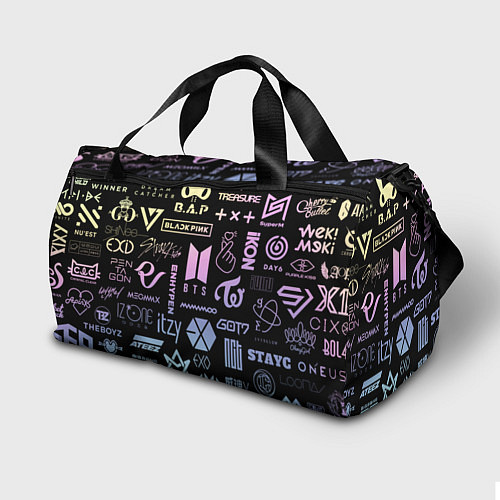 Спортивная сумка K-pop лого исполнителей / 3D-принт – фото 2