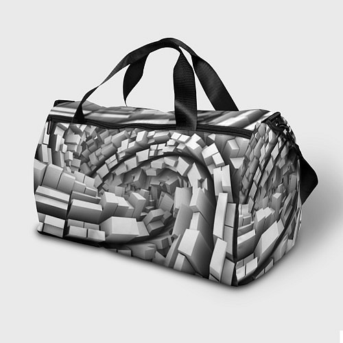 Спортивная сумка Геометрическая объёмная абстракция / 3D-принт – фото 2