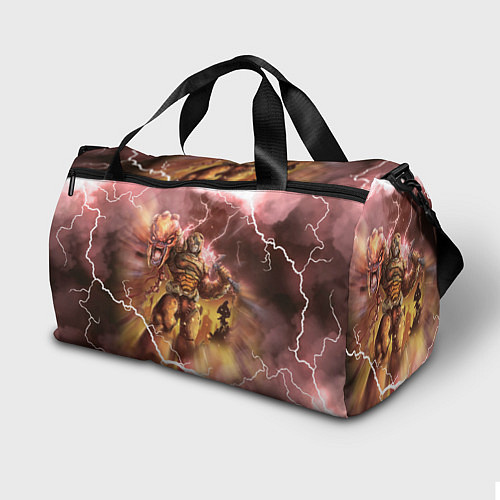Спортивная сумка Брутальный DoomGay Hell rock / 3D-принт – фото 2