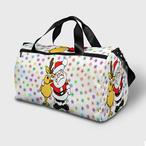 Спортивная сумка Счастливого всем Рождества / 3D-принт – фото 2