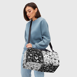 Сумки спортивные THE WITCHER LOGOOMBING ВЕДЬМАК ПАТТЕРН, цвет: 3D-принт — фото 2