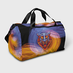 Спортивная сумка Тигр в водно-огненной стихии