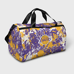 Спортивная сумка LAKERS ФИРМЕННЫЕ ЦВЕТА БРЫЗГИ КРАСОК LA