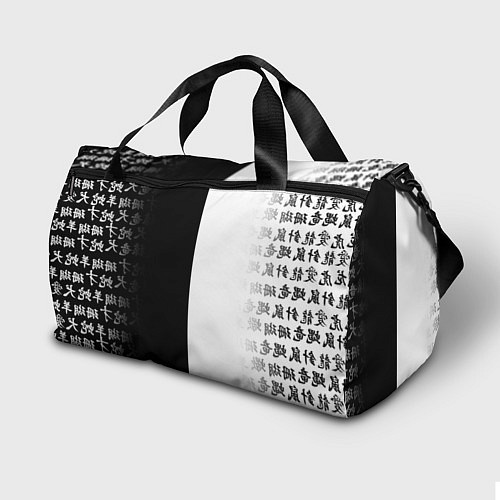 Спортивная сумка WALHALLA TEAM BLACK WHITE STYLE TOKYO REVENGERS / 3D-принт – фото 2