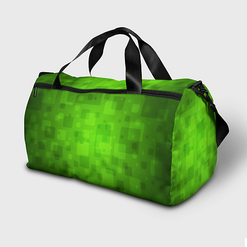 Спортивная сумка Minecraft Logo Green / 3D-принт – фото 2